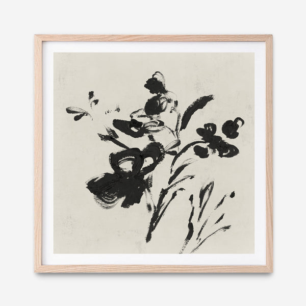 Shop Black Florals II (Square) Art Print a painted abstract themed wall art print from The Print Emporium wall artwork collection - Buy Australian made fine art painting style poster and framed prints for the home and your interior decor room, TPE-PC-EZ945-AP