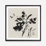 Shop Black Florals II (Square) Art Print a painted abstract themed wall art print from The Print Emporium wall artwork collection - Buy Australian made fine art painting style poster and framed prints for the home and your interior decor room, TPE-PC-EZ945-AP