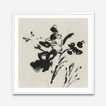 Shop Black Florals II (Square) Art Print a painted abstract themed wall art print from The Print Emporium wall artwork collection - Buy Australian made fine art painting style poster and framed prints for the home and your interior decor room, TPE-PC-EZ945-AP