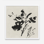 Shop Black Florals II (Square) Art Print a painted abstract themed wall art print from The Print Emporium wall artwork collection - Buy Australian made fine art painting style poster and framed prints for the home and your interior decor room, TPE-PC-EZ945-AP