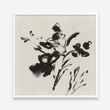 Shop Black Florals II (Square) Art Print a painted abstract themed wall art print from The Print Emporium wall artwork collection - Buy Australian made fine art painting style poster and framed prints for the home and your interior decor room, TPE-PC-EZ945-AP