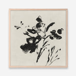 Shop Black Florals II (Square) Art Print a painted abstract themed wall art print from The Print Emporium wall artwork collection - Buy Australian made fine art painting style poster and framed prints for the home and your interior decor room, TPE-PC-EZ945-AP