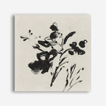 Shop Black Florals II (Square) Canvas Print a painted abstract themed framed canvas wall art print from The Print Emporium artwork collection - Buy Australian made fine art painting style stretched canvas prints for the home and your interior decor space, TPE-PC-EZ945-CA-40X40-NF