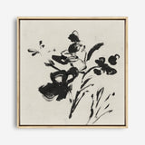 Shop Black Florals II (Square) Canvas Print a painted abstract themed framed canvas wall art print from The Print Emporium artwork collection - Buy Australian made fine art painting style stretched canvas prints for the home and your interior decor space, TPE-PC-EZ945-CA-40X40-NF