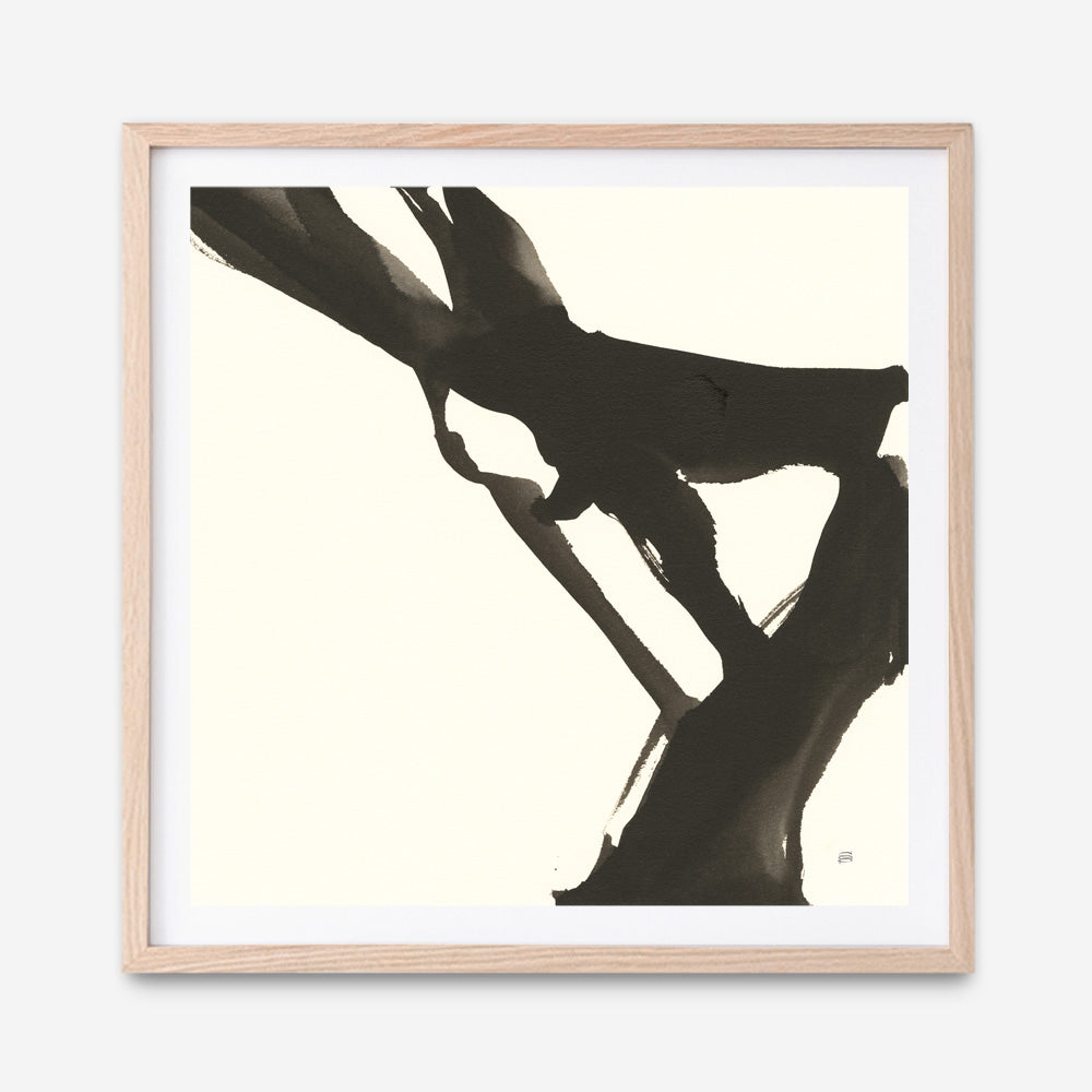 Shop Black Gesture I (Square) Art Print a painted abstract themed wall art print from The Print Emporium wall artwork collection - Buy Australian made fine art painting style poster and framed prints for the home and your interior decor room, TPE-WA-69344-AP