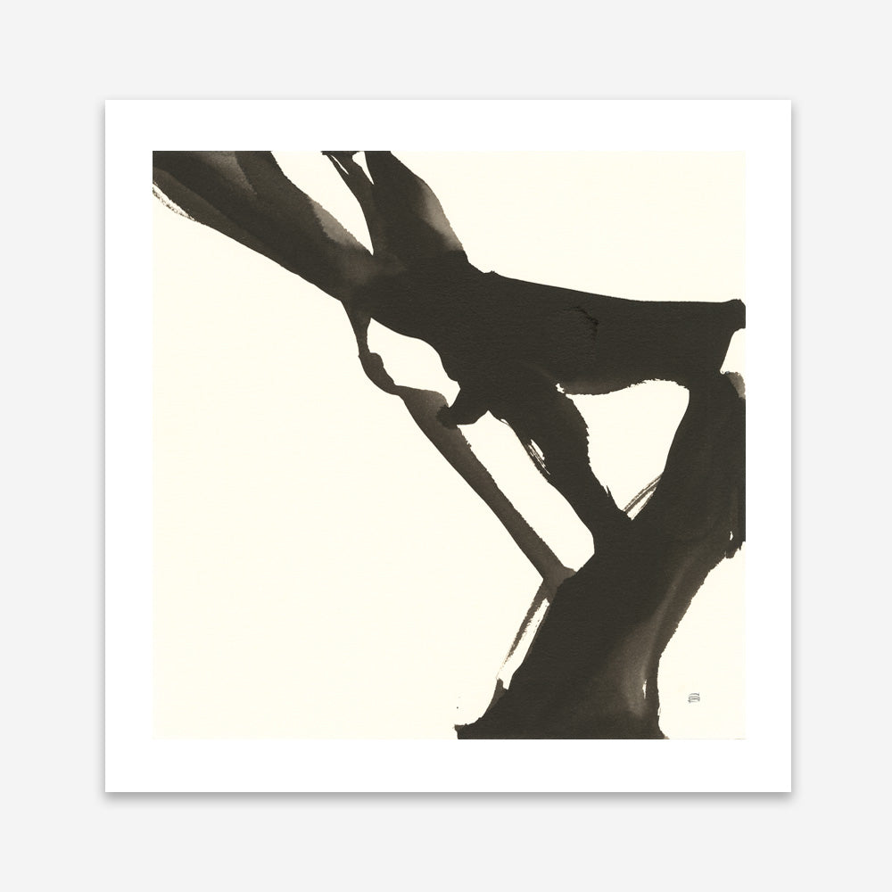 Shop Black Gesture I (Square) Art Print a painted abstract themed wall art print from The Print Emporium wall artwork collection - Buy Australian made fine art painting style poster and framed prints for the home and your interior decor room, TPE-WA-69344-AP