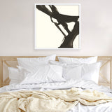 Shop Black Gesture I (Square) Art Print a painted abstract themed wall art print from The Print Emporium wall artwork collection - Buy Australian made fine art painting style poster and framed prints for the home and your interior decor room, TPE-WA-69344-AP