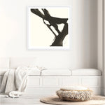 Shop Black Gesture I (Square) Art Print a painted abstract themed wall art print from The Print Emporium wall artwork collection - Buy Australian made fine art painting style poster and framed prints for the home and your interior decor room, TPE-WA-69344-AP