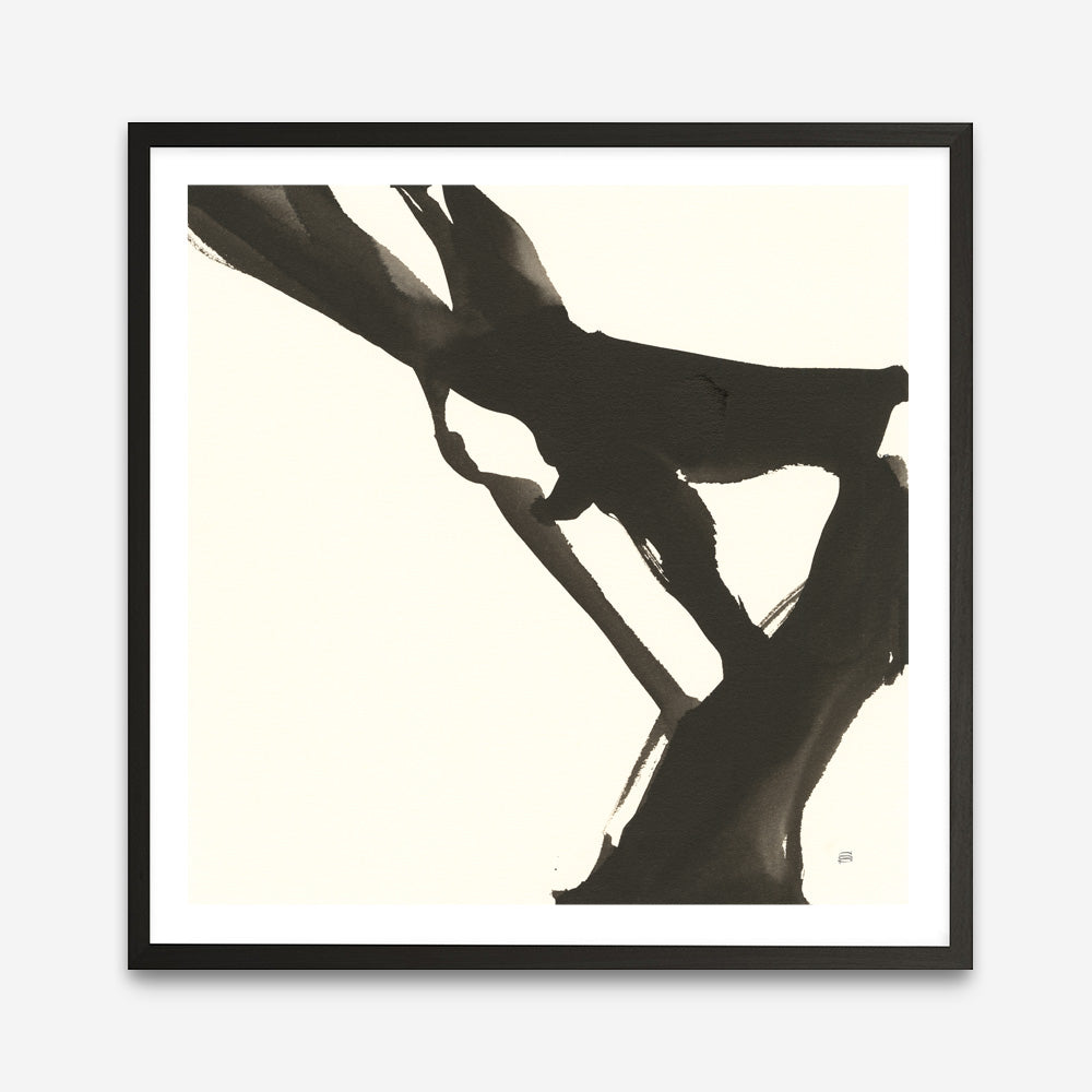 Shop Black Gesture I (Square) Art Print a painted abstract themed wall art print from The Print Emporium wall artwork collection - Buy Australian made fine art painting style poster and framed prints for the home and your interior decor room, TPE-WA-69344-AP