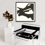 Shop Black Gesture II (Square) Art Print a painted abstract themed wall art print from The Print Emporium wall artwork collection - Buy Australian made fine art painting style poster and framed prints for the home and your interior decor room, TPE-WA-69345-AP