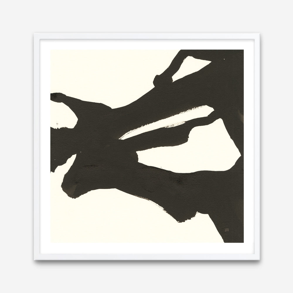 Shop Black Gesture II (Square) Art Print a painted abstract themed wall art print from The Print Emporium wall artwork collection - Buy Australian made fine art painting style poster and framed prints for the home and your interior decor room, TPE-WA-69345-AP