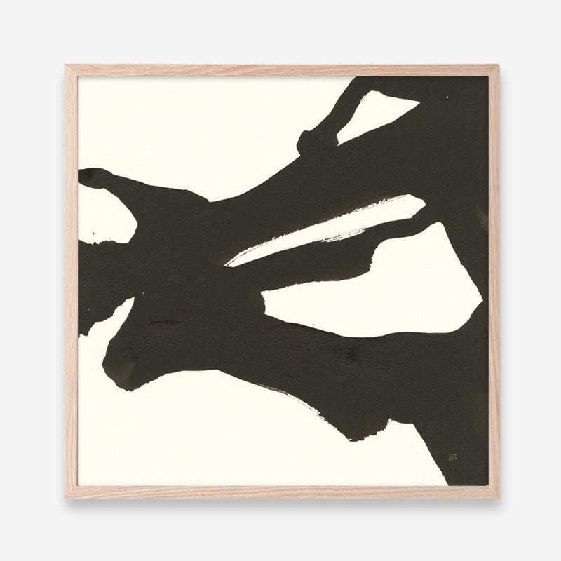 Shop Black Gesture II (Square) Art Print a painted abstract themed wall art print from The Print Emporium wall artwork collection - Buy Australian made fine art painting style poster and framed prints for the home and your interior decor room, TPE-WA-69345-AP
