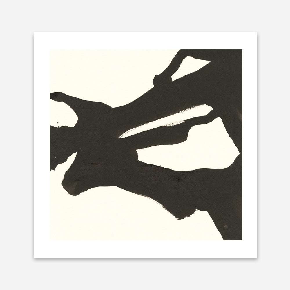 Shop Black Gesture II (Square) Art Print a painted abstract themed wall art print from The Print Emporium wall artwork collection - Buy Australian made fine art painting style poster and framed prints for the home and your interior decor room, TPE-WA-69345-AP
