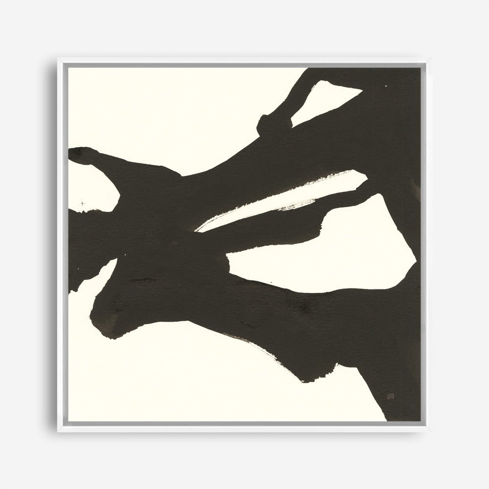 Shop Black Gesture II (Square) Canvas Print a painted abstract themed framed canvas wall art print from The Print Emporium artwork collection - Buy Australian made fine art painting style stretched canvas prints for the home and your interior decor space, TPE-WA-69345-CA-40X40-NF