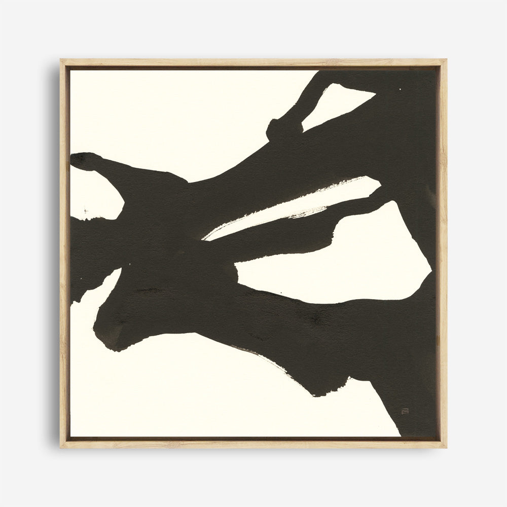 Shop Black Gesture II (Square) Canvas Print a painted abstract themed framed canvas wall art print from The Print Emporium artwork collection - Buy Australian made fine art painting style stretched canvas prints for the home and your interior decor space, TPE-WA-69345-CA-40X40-NF