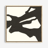 Shop Black Gesture II (Square) Canvas Print a painted abstract themed framed canvas wall art print from The Print Emporium artwork collection - Buy Australian made fine art painting style stretched canvas prints for the home and your interior decor space, TPE-WA-69345-CA-40X40-NF