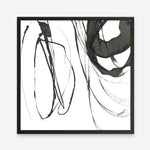 Shop Black Streaks I (Square) Art Print a painted abstract themed wall art print from The Print Emporium wall artwork collection - Buy Australian made fine art painting style poster and framed prints for the home and your interior decor room, TPE-PC-PG284-AP