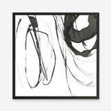 Shop Black Streaks I (Square) Art Print a painted abstract themed wall art print from The Print Emporium wall artwork collection - Buy Australian made fine art painting style poster and framed prints for the home and your interior decor room, TPE-PC-PG284-AP