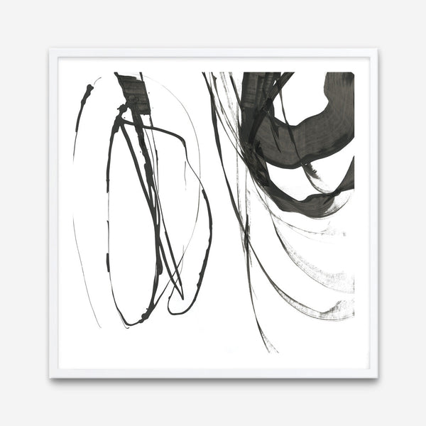Shop Black Streaks I (Square) Art Print a painted abstract themed wall art print from The Print Emporium wall artwork collection - Buy Australian made fine art painting style poster and framed prints for the home and your interior decor room, TPE-PC-PG284-AP