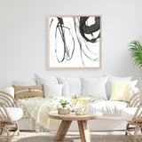 Shop Black Streaks I (Square) Art Print a painted abstract themed wall art print from The Print Emporium wall artwork collection - Buy Australian made fine art painting style poster and framed prints for the home and your interior decor room, TPE-PC-PG284-AP