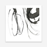 Shop Black Streaks I (Square) Art Print a painted abstract themed wall art print from The Print Emporium wall artwork collection - Buy Australian made fine art painting style poster and framed prints for the home and your interior decor room, TPE-PC-PG284-AP