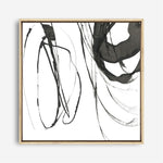 Shop Black Streaks I (Square) Canvas Print a painted abstract themed framed canvas wall art print from The Print Emporium artwork collection - Buy Australian made fine art painting style stretched canvas prints for the home and your interior decor space, TPE-PC-PG284-CA-40X40-NF