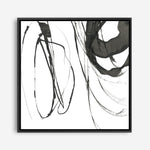 Shop Black Streaks I (Square) Canvas Print a painted abstract themed framed canvas wall art print from The Print Emporium artwork collection - Buy Australian made fine art painting style stretched canvas prints for the home and your interior decor space, TPE-PC-PG284-CA-40X40-NF