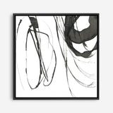 Shop Black Streaks I (Square) Canvas Print a painted abstract themed framed canvas wall art print from The Print Emporium artwork collection - Buy Australian made fine art painting style stretched canvas prints for the home and your interior decor space, TPE-PC-PG284-CA-40X40-NF