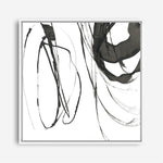 Shop Black Streaks I (Square) Canvas Print a painted abstract themed framed canvas wall art print from The Print Emporium artwork collection - Buy Australian made fine art painting style stretched canvas prints for the home and your interior decor space, TPE-PC-PG284-CA-40X40-NF