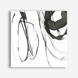 Shop Black Streaks I (Square) Canvas Print a painted abstract themed framed canvas wall art print from The Print Emporium artwork collection - Buy Australian made fine art painting style stretched canvas prints for the home and your interior decor space, TPE-PC-PG284-CA-40X40-NF