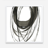 Shop Black Streaks II (Square) Art Print a painted abstract themed wall art print from The Print Emporium wall artwork collection - Buy Australian made fine art painting style poster and framed prints for the home and your interior decor room, TPE-PC-PG285-AP