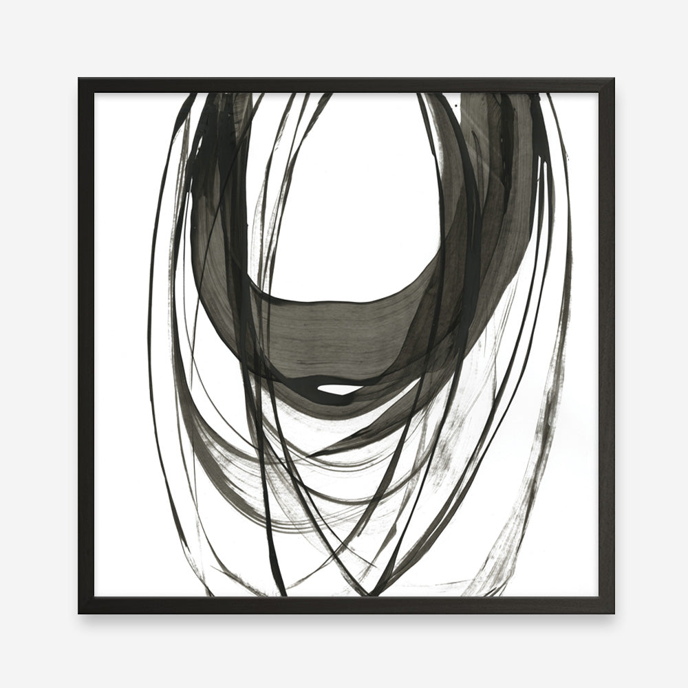 Shop Black Streaks II (Square) Art Print a painted abstract themed wall art print from The Print Emporium wall artwork collection - Buy Australian made fine art painting style poster and framed prints for the home and your interior decor room, TPE-PC-PG285-AP