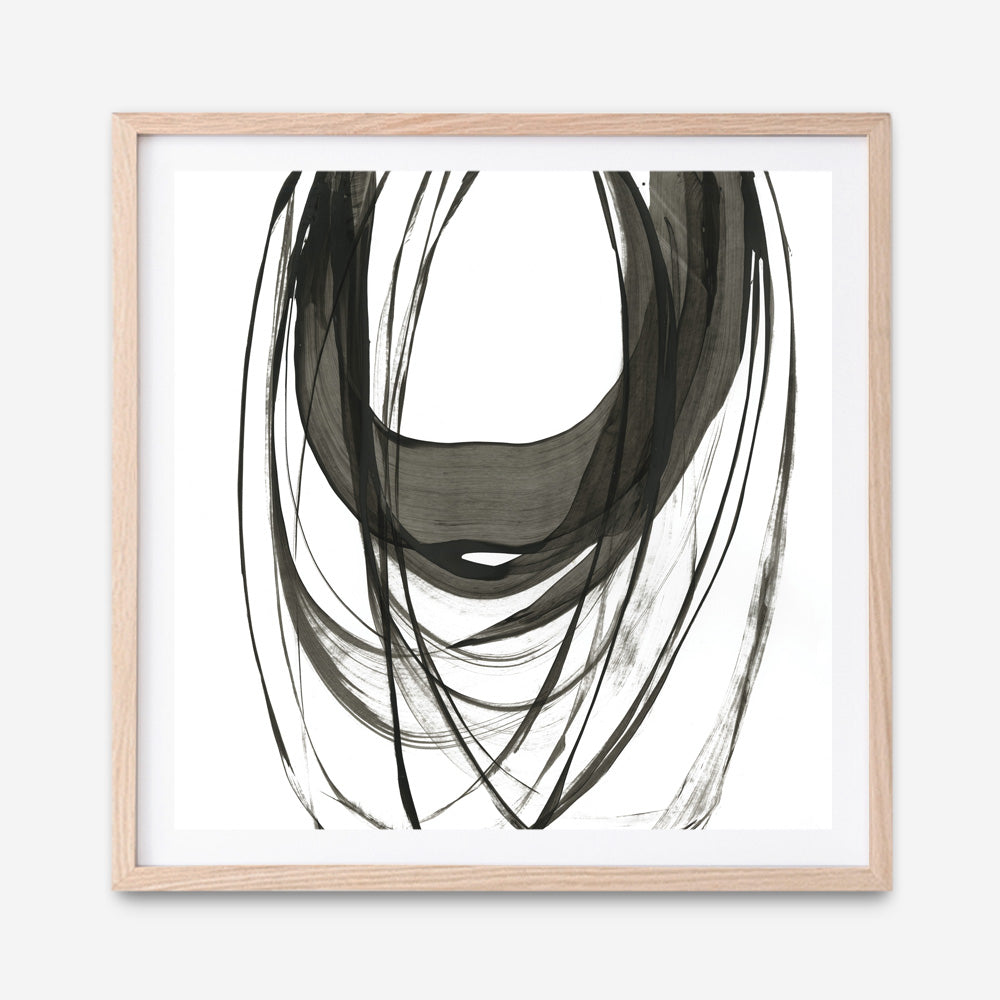 Shop Black Streaks II (Square) Art Print a painted abstract themed wall art print from The Print Emporium wall artwork collection - Buy Australian made fine art painting style poster and framed prints for the home and your interior decor room, TPE-PC-PG285-AP