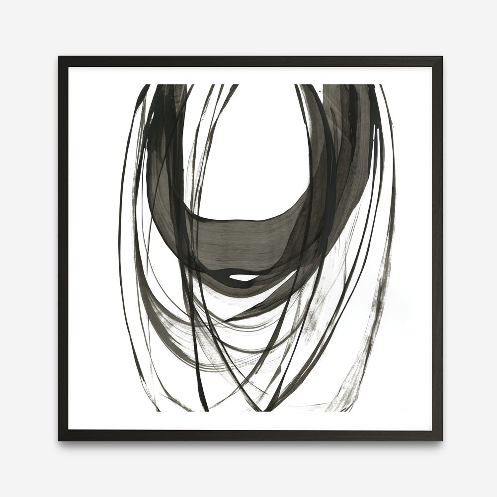 Shop Black Streaks II (Square) Art Print a painted abstract themed wall art print from The Print Emporium wall artwork collection - Buy Australian made fine art painting style poster and framed prints for the home and your interior decor room, TPE-PC-PG285-AP