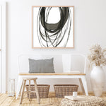 Shop Black Streaks II (Square) Art Print a painted abstract themed wall art print from The Print Emporium wall artwork collection - Buy Australian made fine art painting style poster and framed prints for the home and your interior decor room, TPE-PC-PG285-AP
