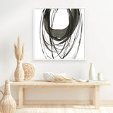 Shop Black Streaks II (Square) Art Print a painted abstract themed wall art print from The Print Emporium wall artwork collection - Buy Australian made fine art painting style poster and framed prints for the home and your interior decor room, TPE-PC-PG285-AP