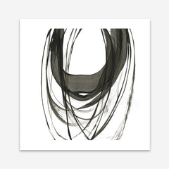 Shop Black Streaks II (Square) Art Print a painted abstract themed wall art print from The Print Emporium wall artwork collection - Buy Australian made fine art painting style poster and framed prints for the home and your interior decor room, TPE-PC-PG285-AP