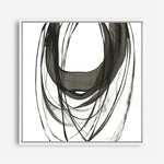 Shop Black Streaks II (Square) Canvas Print a painted abstract themed framed canvas wall art print from The Print Emporium artwork collection - Buy Australian made fine art painting style stretched canvas prints for the home and your interior decor space, TPE-PC-PG285-CA-40X40-NF