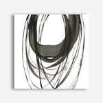 Shop Black Streaks II (Square) Canvas Print a painted abstract themed framed canvas wall art print from The Print Emporium artwork collection - Buy Australian made fine art painting style stretched canvas prints for the home and your interior decor space, TPE-PC-PG285-CA-40X40-NF