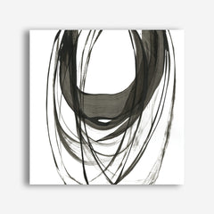 Shop Black Streaks II (Square) Canvas Print a painted abstract themed framed canvas wall art print from The Print Emporium artwork collection - Buy Australian made fine art painting style stretched canvas prints for the home and your interior decor space, TPE-PC-PG285-CA-40X40-NF