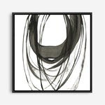 Shop Black Streaks II (Square) Canvas Print a painted abstract themed framed canvas wall art print from The Print Emporium artwork collection - Buy Australian made fine art painting style stretched canvas prints for the home and your interior decor space, TPE-PC-PG285-CA-40X40-NF