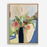 Shop Black Vase Canvas Print a floral themed painted framed canvas wall art print from The Print Emporium artwork collection - Buy Australian made fine art painting style stretched canvas prints for the home and your interior decor space, TPE-WA-77773-CA-35X46-NF