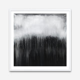 Shop Black & White Abstract I (Square) Art Print a painted abstract themed wall art print from The Print Emporium wall artwork collection - Buy Australian made fine art painting style poster and framed prints for the home and your interior decor room, TPE-888-AP