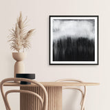 Shop Black & White Abstract I (Square) Art Print a painted abstract themed wall art print from The Print Emporium wall artwork collection - Buy Australian made fine art painting style poster and framed prints for the home and your interior decor room, TPE-888-AP