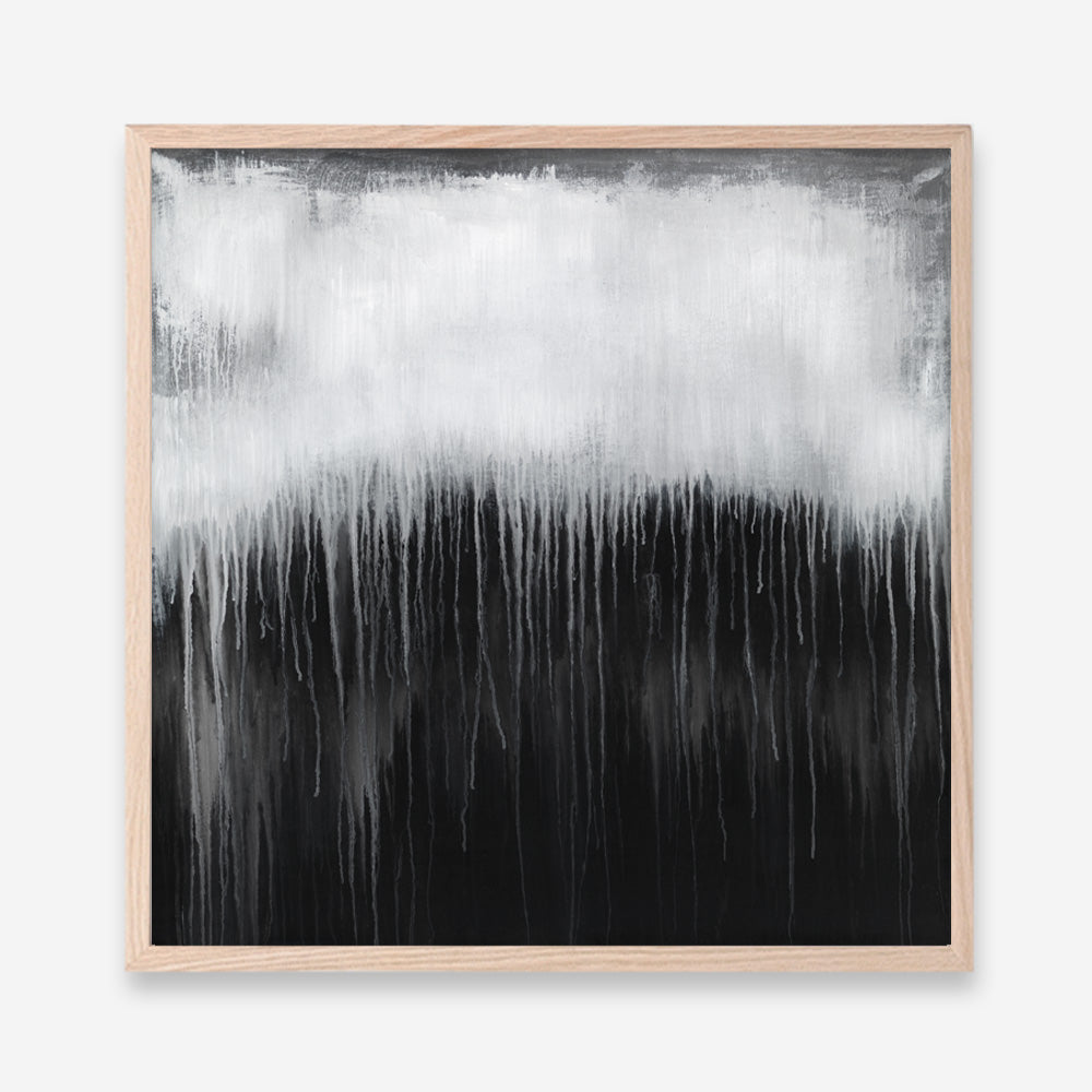 Shop Black & White Abstract I (Square) Art Print a painted abstract themed wall art print from The Print Emporium wall artwork collection - Buy Australian made fine art painting style poster and framed prints for the home and your interior decor room, TPE-888-AP