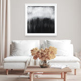 Shop Black & White Abstract I (Square) Art Print a painted abstract themed wall art print from The Print Emporium wall artwork collection - Buy Australian made fine art painting style poster and framed prints for the home and your interior decor room, TPE-888-AP