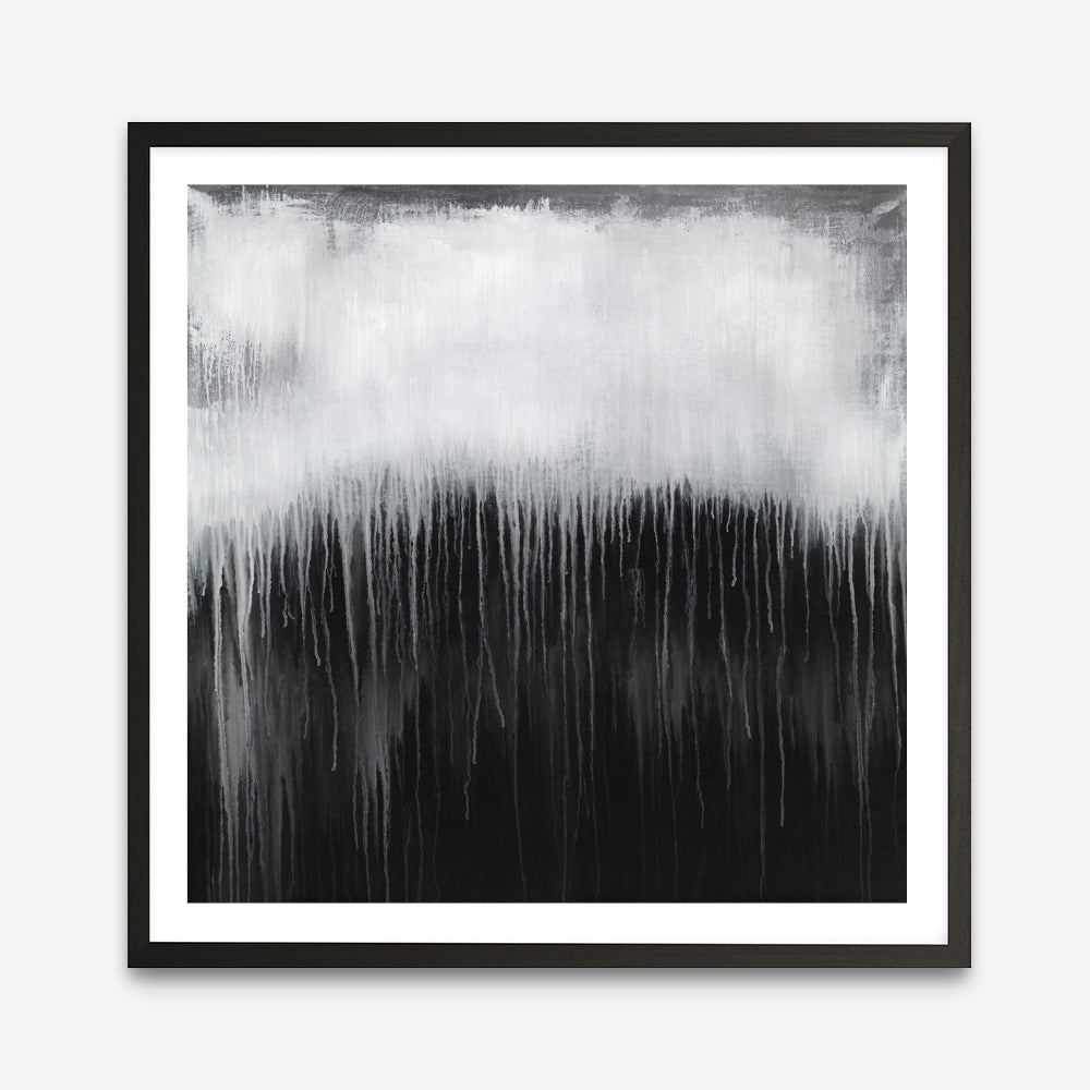 Shop Black & White Abstract I (Square) Art Print a painted abstract themed wall art print from The Print Emporium wall artwork collection - Buy Australian made fine art painting style poster and framed prints for the home and your interior decor room, TPE-888-AP