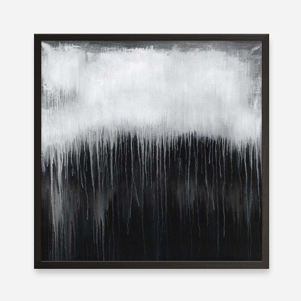 Shop Black & White Abstract I (Square) Art Print a painted abstract themed wall art print from The Print Emporium wall artwork collection - Buy Australian made fine art painting style poster and framed prints for the home and your interior decor room, TPE-888-AP