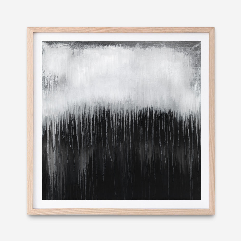 Shop Black & White Abstract I (Square) Art Print a painted abstract themed wall art print from The Print Emporium wall artwork collection - Buy Australian made fine art painting style poster and framed prints for the home and your interior decor room, TPE-888-AP