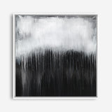 Shop Black & White Abstract I (Square) Canvas Print a painted abstract themed framed canvas wall art print from The Print Emporium artwork collection - Buy Australian made fine art painting style stretched canvas prints for the home and your interior decor space, TPE-888-CA-40X40